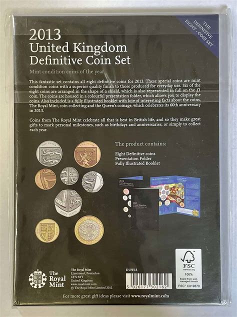 2013 UK DEFINITIVE COIN SET - SEALED - Philatelicheritage