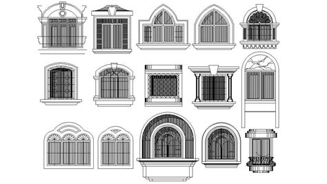 Window Elevation AutoCAD Block Free Download - Cadbull