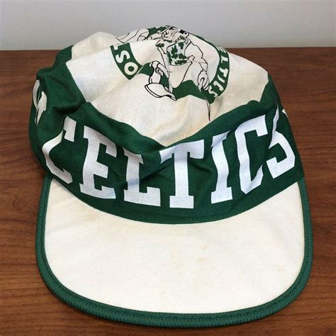 Boston Celtics Hat Painters Cap Mens Adult Vintage 80s 90s NBA Basketball Retro | SidelineSwap