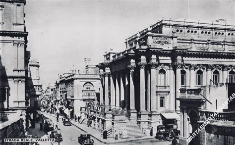 The Maltese Opera House in Valletta before it's demise in 1942 by Axis ...