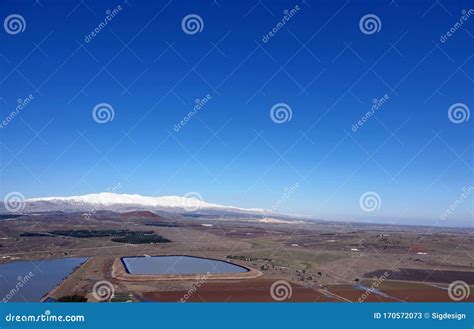 A View on Damascus Syria and Mount Hermon Stock Image - Image of ...