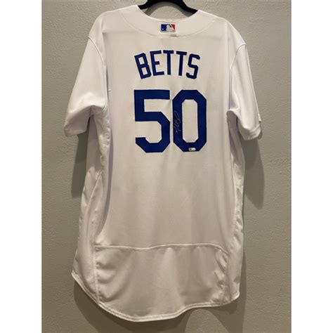 Mookie Betts Authentic Autographed Los Angeles Dodgers Jersey | Los Angeles Dodgers Auctions