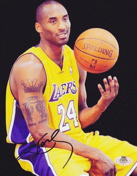 Kobe Bryant Autograph Pre Print Photo 8x6 Inches NBA Basketball Photograph Numbered Hologramed ...