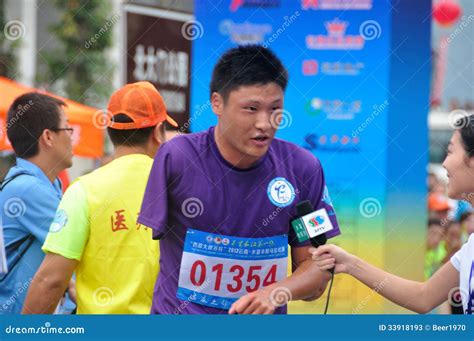 Disabled Athletes Was Being Interviewed Editorial Stock Photo - Image of endurance, event: 33918193