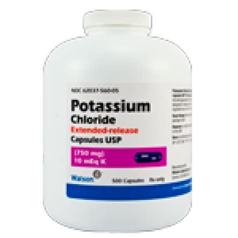 POTASSIUM CHLORIDE ER 10MEQ - RX Products