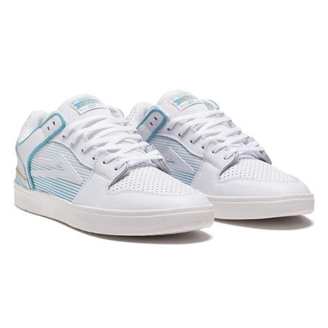 Lakai Telford Low x Rob Welsh White Leather Shoes – Flavour Skateshop