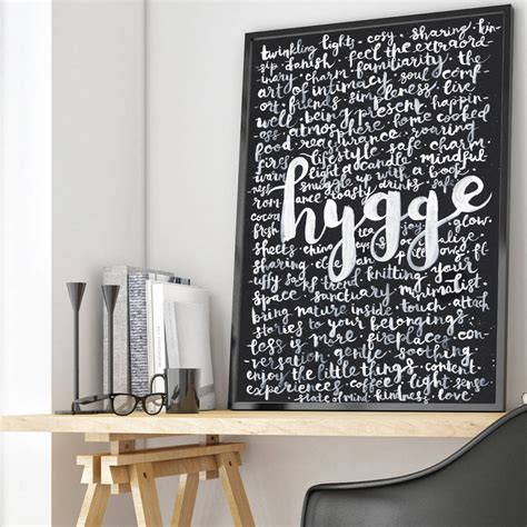 hygge fine art poster print by more than words | notonthehighstreet.com