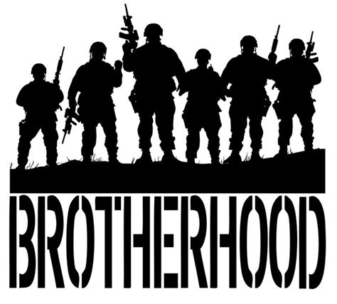 THE Brotherhood Decal — Empire Tactical USA | Soldier silhouette, Army ...