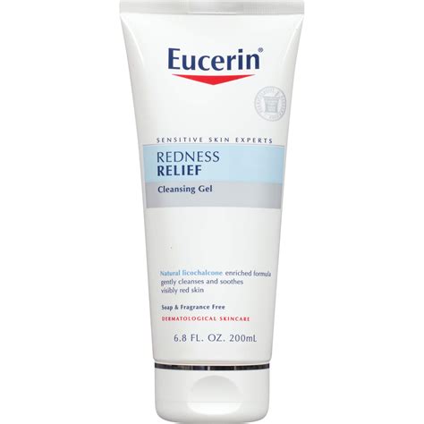 Eucerin Redness Relief Cleansing Gel - Fragrance Free, Gently Cleanses Sensitive Skin - 6.8 fl ...