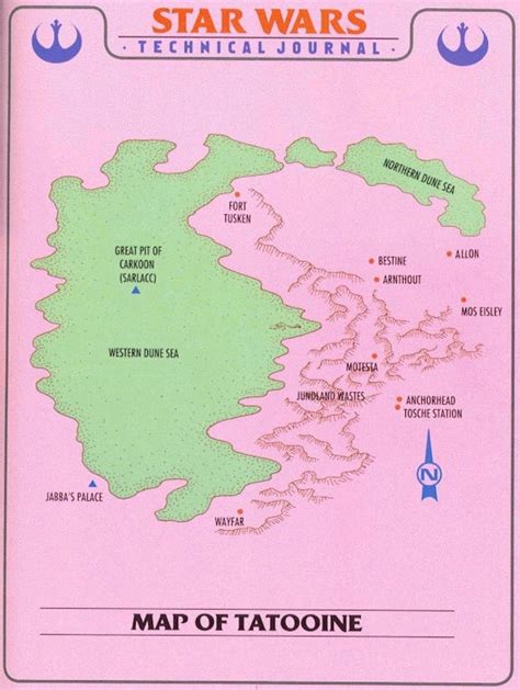 A Map of Tatooine, the Home World of the Skywalker Family - Big Think