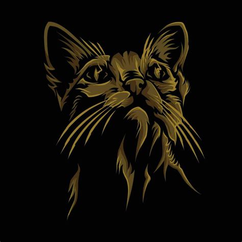 cat head vector design illustration 25886206 Vector Art at Vecteezy