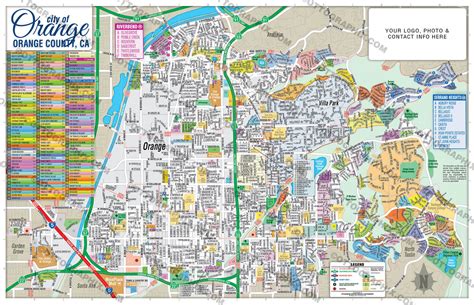 Orange Map, City of Orange, Orange County, CA – Otto Maps