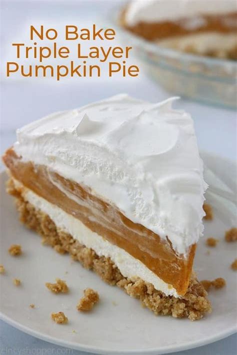 No-Bake Triple Layer Pumpkin Pie - Yeyfood.com: Recipes, cooking tips, and kitchen hacks for ...