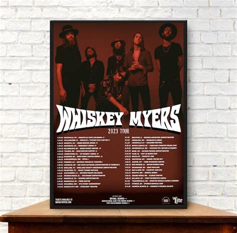 Whiskey Myers Tour 2023 Poster Tour 2023 Poster - Etsy Hong Kong