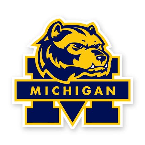 Michigan Wolverines Mascot Precision Cut Decal / Sticker