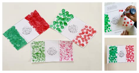 3 Fun Mexican Flag Crafts for Kids with Printable Flag of Mexico | Kids ...