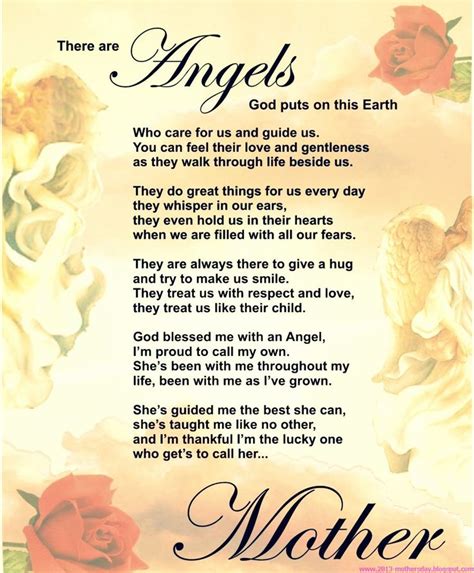 There are Angels God puts on the Earth | Mothers day saying, Mothers ...