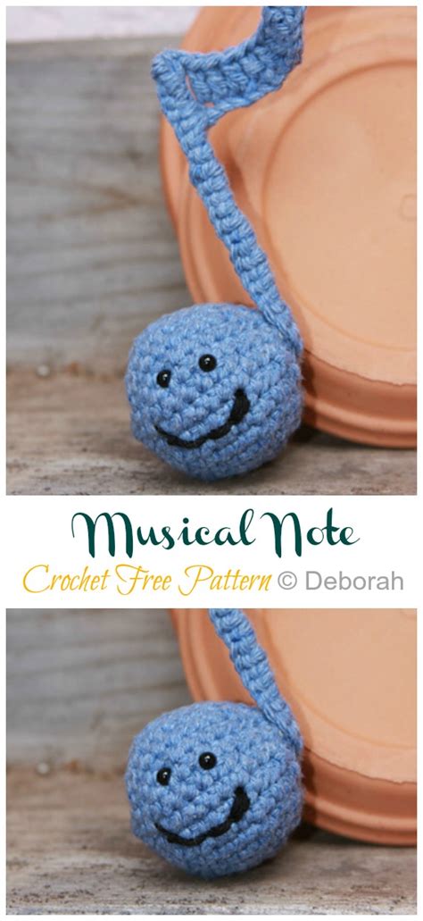 Crochet Music Note Pattern Amigurumi Musical Free