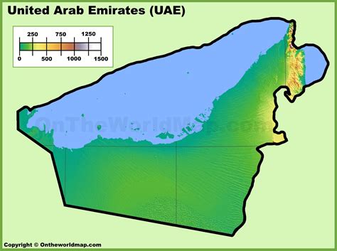 Large Physical Map Of Uae With All Roads Cities And A - vrogue.co