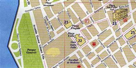 Street Map of Cadiz - Zone 1