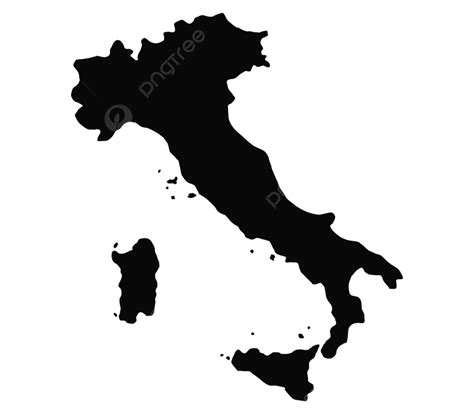 Italy Transparent Silhouette PNG Free, Italy Map Shape Texture Art ...