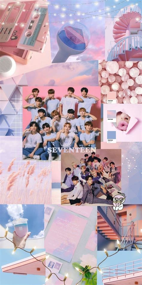 SEVENTEEN AESTHETIC WALLPAPER [ROSE QUARTZ AND SERENITY] in 2020 | Rose quartz serenity ...