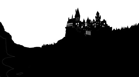 Pin by Talita on Desenhando arte | Harry potter silhouette, Hogwarts silhouette, Hogwarts castle ...