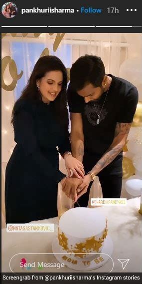 Hardik Pandya And Natasya Stankovichs Baby Shower Cake Was All Things Cute And Classy - NDTV Food