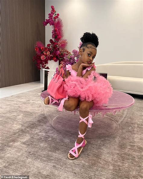 Cardi B and husband Offset give daughter Kulture a $20K Birkin bag for her fifth birthday (Photos)