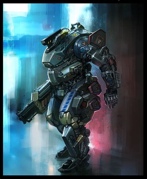 James Daly III - MECH Suit Character Concept Art - Cyberpunk 2077