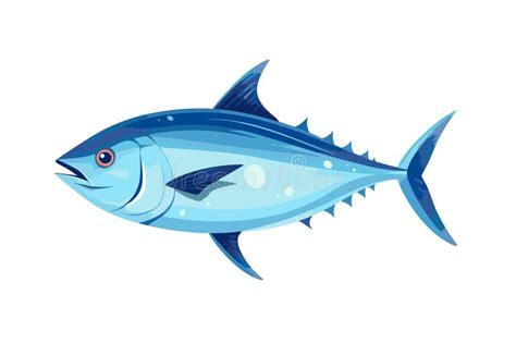 Tuna Fish Underwater Cartoon Vector Stock Illustration - Illustration ...