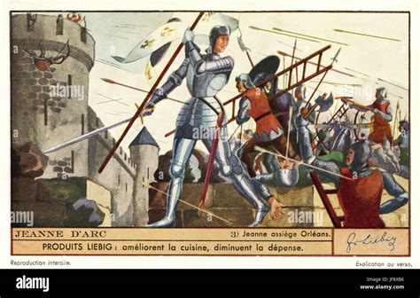 Joan of Arc / Jeanne d'Arc. Siege of Orleans (1428 - 1429). Liebig ...