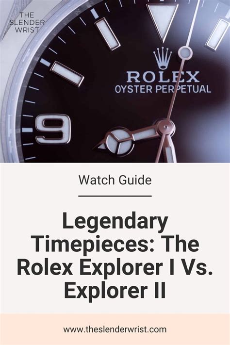 Legendary timepieces the rolex explorer i vs explorer ii – Artofit