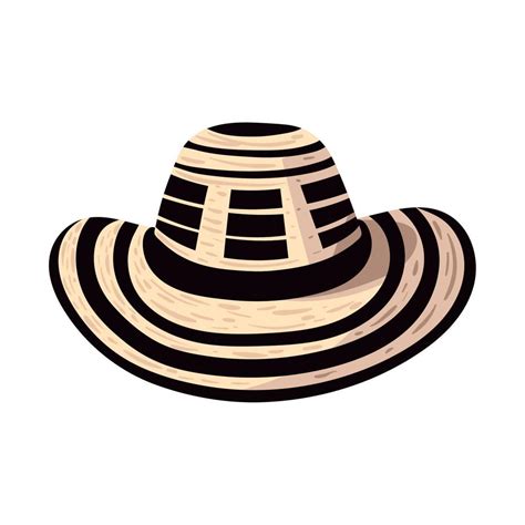 colombian hat traditional 16756717 Vector Art at Vecteezy