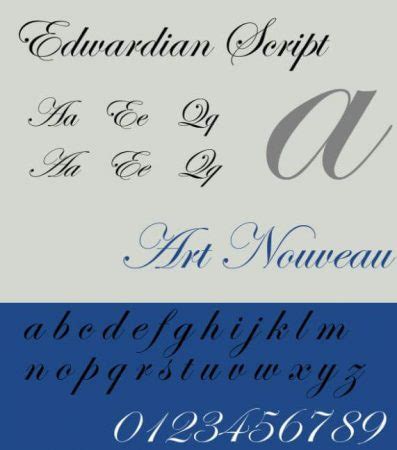 Edwardian Script Itc Font