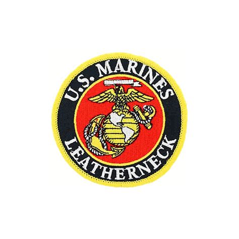 USMC Logo Leather Neck 3" Patch - Marine Corp Patches - PriorService.com