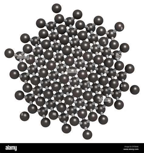 Pure silicon (Si, silicium), crystal structure. Main building material ...