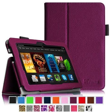 Fintie Folio Case for Fire HDX 7 - Slim Fit Leather Standing Protective ...