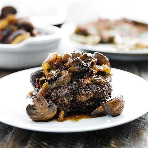 Chopped Steak Recipe with Onions and Mushrooms - Chef Billy Parisi