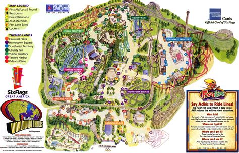 Theme Park Brochures Six Flags Great America - Theme Park Brochures