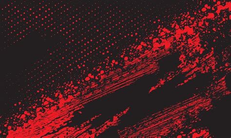 Free Vector | Halftone with red splash grunge background