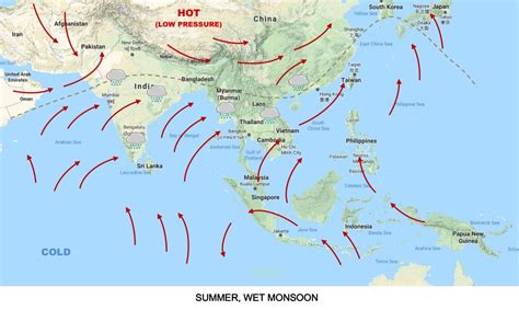 Asian Monsoon | mytouristmaps.com