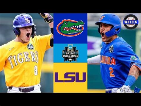 #2 Florida vs #5 LSU | Game 2 College World Series Finals | 2023 ...