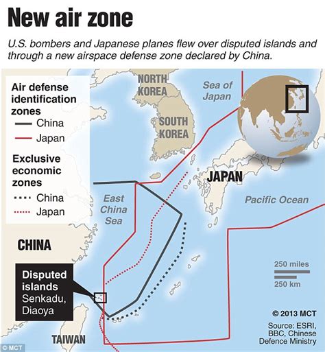 U.S. deploys submarine-hunting jets to disputed air defence zone over East China Sea as tensions ...