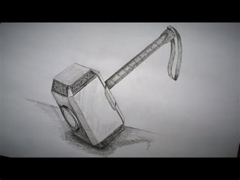 Top 82+ avengers thor hammer sketch latest - seven.edu.vn