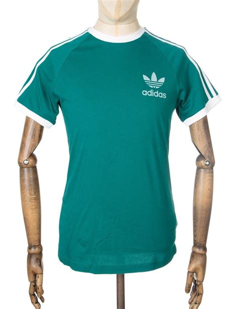 Adidas Originals Retro Trefoil Logo T-shirt - Emerald - Clothing from Fat Buddha Store UK