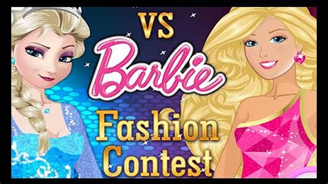 ♥ Elsa vs Barbie Fashion Contest ♥ Dress Up Game ♥ Celebrities ♥ - YouTube