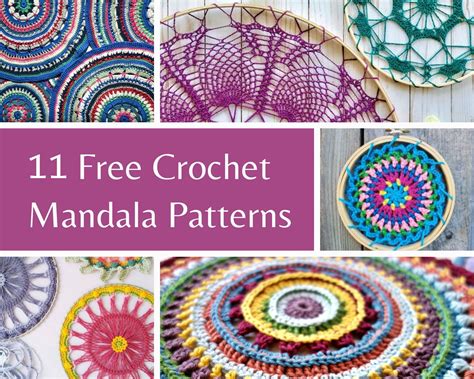 11 Free Beautiful Crochet Mandala Patterns - Made by Gootie