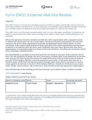 Fillable Online What is the significance of the EWS1 form to flat owners? Fax Email Print ...