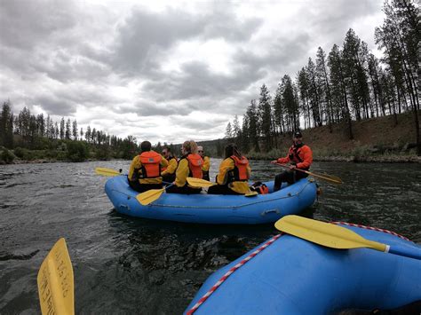 Spokane River whitewater rafting with Wiley Waters down class III rapids